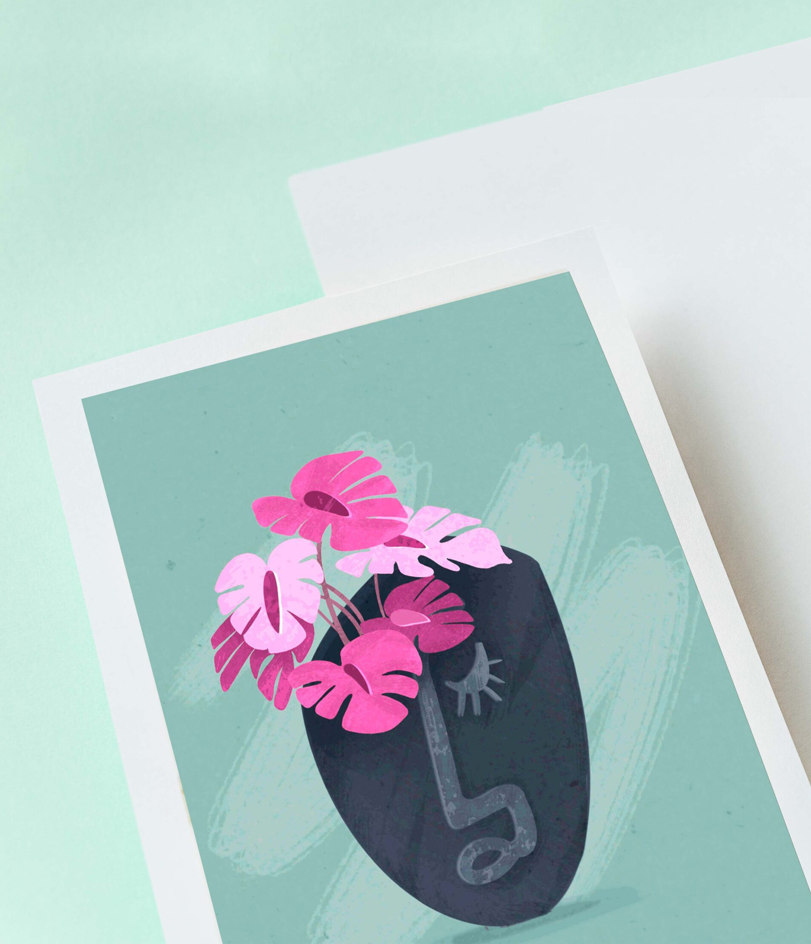 illustration d'un pot de fleur